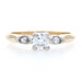 Yellow Gold Diamond Engagement Ring - 14k Round Brilliant Cut .54ctw Knife-Edge Yellow Gold Diamond Engagement Ring - 14k Round Brilliant Cut .54ctw Knife-Edge