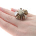 Silpada Cha Cha Cocktail Statement Ring - Sterling 925 Brass Floral R1978 Size 6 Silpada Cha Cha Cocktail Statement Ring - Sterling 925 Brass Floral R1978 Size 6