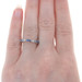 Kallati Sapphire & Diamond Twist Band White Gold 9k Rnd .28ctw Wedding Ring Sz 7 Kallati Sapphire & Diamond Twist Band White Gold 9k Rnd .28ctw Wedding Ring Sz 7