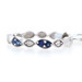 Kallati Sapphire & Diamond Twist Band White Gold 9k Rnd .28ctw Wedding Ring Sz 7 Kallati Sapphire & Diamond Twist Band White Gold 9k Rnd .28ctw Wedding Ring Sz 7