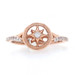 Kallati Diamond Nautical North Star Ring Rose Gold 9k Rnd .10ctw Celestial Wheel Kallati Diamond Nautical North Star Ring Rose Gold 9k Rnd .10ctw Celestial Wheel