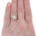 Kallati Diamond Flower Cluster Halo Ring - Rose Gold 9k Round Cut .20ctw Blossom Kallati Diamond Flower Cluster Halo Ring - Rose Gold 9k Round Cut .20ctw Blossom