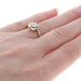 Kallati Diamond Flower Cluster Halo Ring - Rose Gold 9k Round Cut .20ctw Blossom Kallati Diamond Flower Cluster Halo Ring - Rose Gold 9k Round Cut .20ctw Blossom
