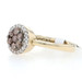 Kallati Fancy Brown Diamond Cluster Halo Ring - Yellow Gold 9k Round Cut .50ctw Kallati Fancy Brown Diamond Cluster Halo Ring - Yellow Gold 9k Round Cut .50ctw