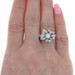 White Gold Diamond Retro Bow Cluster Cocktail Bypass Ring 14k 1.16ctwGIA Vintage White Gold Diamond Retro Bow Cluster Cocktail Bypass Ring 14k 1.16ctwGIA Vintage