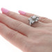 White Gold Diamond Retro Bow Cluster Cocktail Bypass Ring 14k 1.16ctwGIA Vintage White Gold Diamond Retro Bow Cluster Cocktail Bypass Ring 14k 1.16ctwGIA Vintage