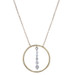 Kallati Diamond Graduated Journey Circle Necklace 18" Yellow Gold 9k .25ctw Love Kallati Diamond Graduated Journey Circle Necklace 18" Yellow Gold 9k .25ctw Love