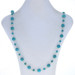 Sterling Silver Howlite Link Necklace 35 3/4" - 925 Sterling Silver Howlite Link Necklace 35 3/4" - 925