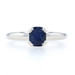 Platinum Sapphire Solitaire Engagement Ring - 900 Cushion Cut .91ct Platinum Sapphire Solitaire Engagement Ring - 900 Cushion Cut .91ct