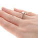 White Gold Diamond Vintage Solitaire Engagement Ring - 14k Round Brilliant .34ct