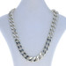 Sterling Silver Diamond Cut Curb Chain Men's Necklace 20 1/4" - 925 Italy