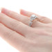 White Gold Diamond Halo Engagement Ring - 14k Round Brilliant Cut 1.07ctw White Gold Diamond Halo Engagement Ring - 14k Round Brilliant Cut 1.07ctw