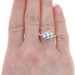 White Gold Diamond Vintage Three-Stone Bypass Ring - 14k Round Brilliant .60ctw White Gold Diamond Vintage Three-Stone Bypass Ring - 14k Round Brilliant .60ctw