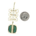 Yellow Gold Malachite Modernist Pendant - 14k Vintage Solitaire Yellow Gold Malachite Modernist Pendant - 14k Vintage Solitaire