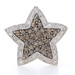 White Gold Fancy Brown Diamond Star Halo Pendant 14k 1.25ctw Celestial Milgrain White Gold Fancy Brown Diamond Star Halo Pendant 14k 1.25ctw Celestial Milgrain