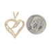 Yellow Gold Diamond Heart Pendant - 10k Baguette & Round Brilliant .20ctw Love Yellow Gold Diamond Heart Pendant - 10k Baguette & Round Brilliant .20ctw Love