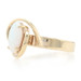 Yellow Gold Opal Solitaire Bypass Ring - 9k Marquise Cabochon Cut .85ct Yellow Gold Opal Solitaire Bypass Ring - 9k Marquise Cabochon Cut .85ct
