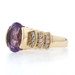 Yellow Gold Amethyst & Diamond Ring - 14k Oval Cut 4.80ctw Size 8 Yellow Gold Amethyst & Diamond Ring - 14k Oval Cut 4.80ctw Size 8