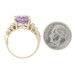 Yellow Gold Amethyst & Diamond Ring - 14k Oval Cut 4.80ctw Size 8 Yellow Gold Amethyst & Diamond Ring - 14k Oval Cut 4.80ctw Size 8