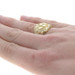 Yellow Gold Nugget Men's Ring - 14k Textured Statement Yellow Gold Nugget Men's Ring - 14k Textured Statement