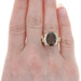 Yellow Gold Smoky Quartz & White Quartz Ring - 14k Oval Cut 7.00ctw Yellow Gold Smoky Quartz & White Quartz Ring - 14k Oval Cut 7.00ctw