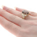 Yellow Gold Smoky Quartz & White Quartz Ring - 14k Oval Cut 7.00ctw Yellow Gold Smoky Quartz & White Quartz Ring - 14k Oval Cut 7.00ctw