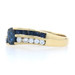 Yellow Gold Sapphire & Diamond Ring - 18k Oval Cut 1.15ctw Curved Bypass Yellow Gold Sapphire & Diamond Ring - 18k Oval Cut 1.15ctw Curved Bypass