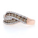 Kallati Fancy Brown Diamond Bypass Band - Rose Gold 9k Round Cut 1.15ctw Ring Kallati Fancy Brown Diamond Bypass Band - Rose Gold 9k Round Cut 1.15ctw Ring