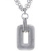 Fredric Duclos Pendant Necklace - Sterling Silver 925 Geometric Adjustable Fredric Duclos Pendant Necklace - Sterling Silver 925 Geometric Adjustable