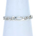 Sterling Silver Diamond Cut Figaro Chain Men's Bracelet 8 1/2" - 925 Italy Sterling Silver Diamond Cut Figaro Chain Men's Bracelet 8 1/2" - 925 Italy