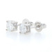 White Gold Diamond Stud Earrings - 14k Round Brilliant Cut 1.08ctw Pierced White Gold Diamond Stud Earrings - 14k Round Brilliant Cut 1.08ctw Pierced