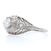 White Gold Diamond Art Deco Filigree Ring 18k European .60ctw Vintage Engagement
