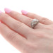 White Gold Diamond Art Deco Filigree Ring 18k European .60ctw Vintage Engagement