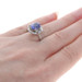 Kallati Tanzanite & Diamond Ring - White Gold 9k 2.25ctw Scrollwork Kallati Tanzanite & Diamond Ring - White Gold 9k 2.25ctw Scrollwork