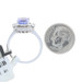 Kallati Tanzanite & Diamond Ring - White Gold 9k 2.25ctw Scrollwork Kallati Tanzanite & Diamond Ring - White Gold 9k 2.25ctw Scrollwork