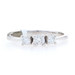 Kallati Diamond Three-Stone Engagement Ring - White Gold 9k Round Cut .50ctw Kallati Diamond Three-Stone Engagement Ring - White Gold 9k Round Cut .50ctw