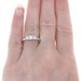 Kallati Diamond Three-Stone Engagement Ring - White Gold 9k Round Cut .50ctw Kallati Diamond Three-Stone Engagement Ring - White Gold 9k Round Cut .50ctw