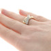 Yellow Gold Diamond Crossover Band - 14k Round Brilliant Cut .35ctw Ring Yellow Gold Diamond Crossover Band - 14k Round Brilliant Cut .35ctw Ring