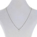 White Gold Diamond Solitaire Pendant Necklace 15 3/4" - 14k Princess Cut .40ct White Gold Diamond Solitaire Pendant Necklace 15 3/4" - 14k Princess Cut .40ct
