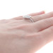 Kallati Diamond Cluster Cocktail Ring - White Gold 9k Wavy Circle Kallati Diamond Cluster Cocktail Ring - White Gold 9k Wavy Circle