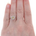 Kallati Kyanite & Diamond Halo Ring - White Gold 9k Oval .63ctw Kallati Kyanite & Diamond Halo Ring - White Gold 9k Oval .63ctw