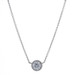 Tacori Diamond Halo Necklace 16 1/2" - White Gold 18k Round Brilliant .57ctw GIA Tacori Diamond Halo Necklace 16 1/2" - White Gold 18k Round Brilliant .57ctw GIA
