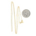 Yellow Gold Diamond Cut Cable Chain Necklace - 14k Adjustable Length