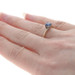 Yellow Gold Sapphire Bypass Solitaire Engagement Ring - 14k Round .73ct Yellow Gold Sapphire Bypass Solitaire Engagement Ring - 14k Round .73ct