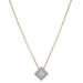 Yellow Gold Diamond Solitaire Pendant Necklace 17 3/4" - 14k Princess .35ct Yellow Gold Diamond Solitaire Pendant Necklace 17 3/4" - 14k Princess .35ct