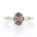 Yellow Gold Fancy Brown Diamond Engagement Ring - 18k & Platinum Oval 1.29ctw Yellow Gold Fancy Brown Diamond Engagement Ring - 18k & Platinum Oval 1.29ctw