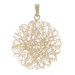 Yellow Gold Woven Wire Circle Enhancer Pendant - 14k Yellow Gold Woven Wire Circle Enhancer Pendant - 14k