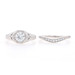 White Gold Diamond Engagement Ring & Wedding Band - 18k European .85ctw EGL USA White Gold Diamond Engagement Ring & Wedding Band - 18k European .85ctw EGL USA