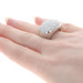 Platinum Diamond Cluster Cocktail Ring - 900 Round Brilliant Cut 3.06ctw Platinum Diamond Cluster Cocktail Ring - 900 Round Brilliant Cut 3.06ctw