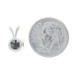White Gold Black Moissanite Solitaire Pendant - 14k Round Brilliant Cut 1.18ct White Gold Black Moissanite Solitaire Pendant - 14k Round Brilliant Cut 1.18ct